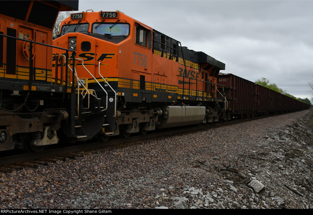 BNSF 7756 Roster shot.